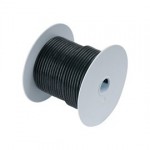 Tinned Copper Wire, 18 AWG (0.8mm²), Black - 35ft Part # 180003