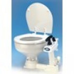 Manual 'Twist n' Lock' toilet, compact bowl